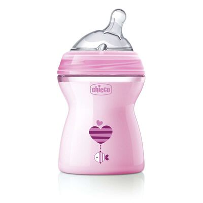 Naturalfeeling Feeding Bottle (250ml, Medium) (Pink)